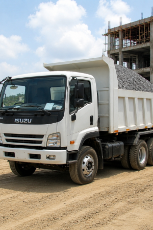 Gravier par camion de 10 roues